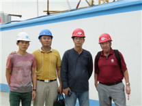 英國(guó)菲律賓合作伙伴考察深業(yè)物流中心鋼筋直螺紋套筒項(xiàng)目